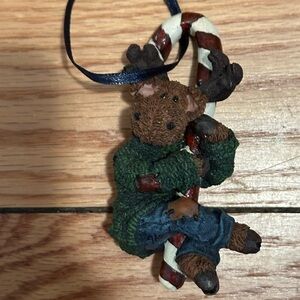 Boys bear moose ornament
